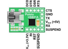 USB-to-serial adapter usb01a pinout